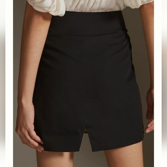 Anthropologie Ollari Deco Embroidered Beaded Cotton Mini Skirt - Picture 3 of 10